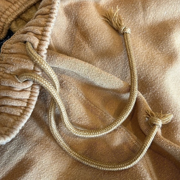 MENS FOOT LOCKER DRAWSTRING PAINT SPLATTER BROWN COGNAC JOGGERS, SIZE L - Picture 5 of 5